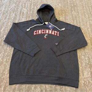 Champion Cincinnati Bearcats Men’s Hoodie Sweatshirt 2XL NCAA Dark Gray NWT